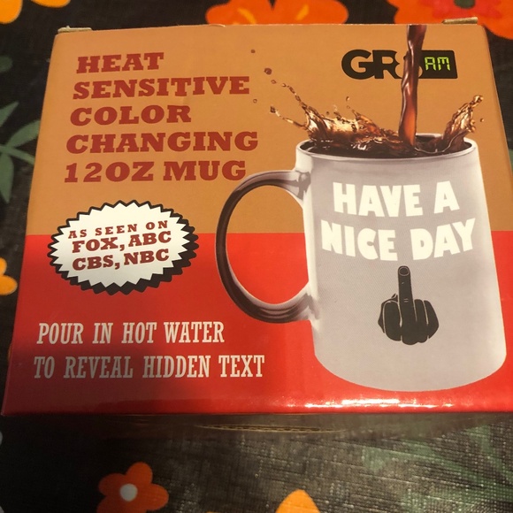 As Seen On TV Heat Sensitive Color Changing Coffee Mug Cup 12 Oz NEW - Picture 3 of 10